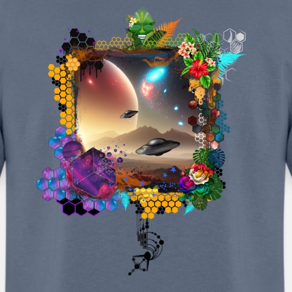Ufo Journey through Dimensions Tee Shirt L - Picture 1 of 6